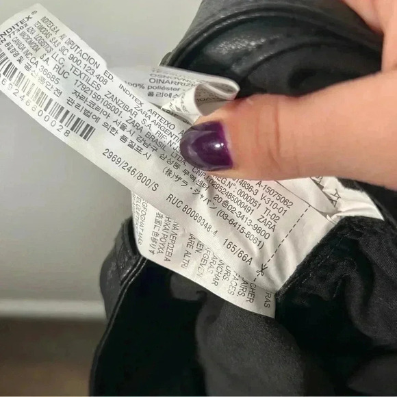 Zara faux leather pants S - Picture 10 of 10